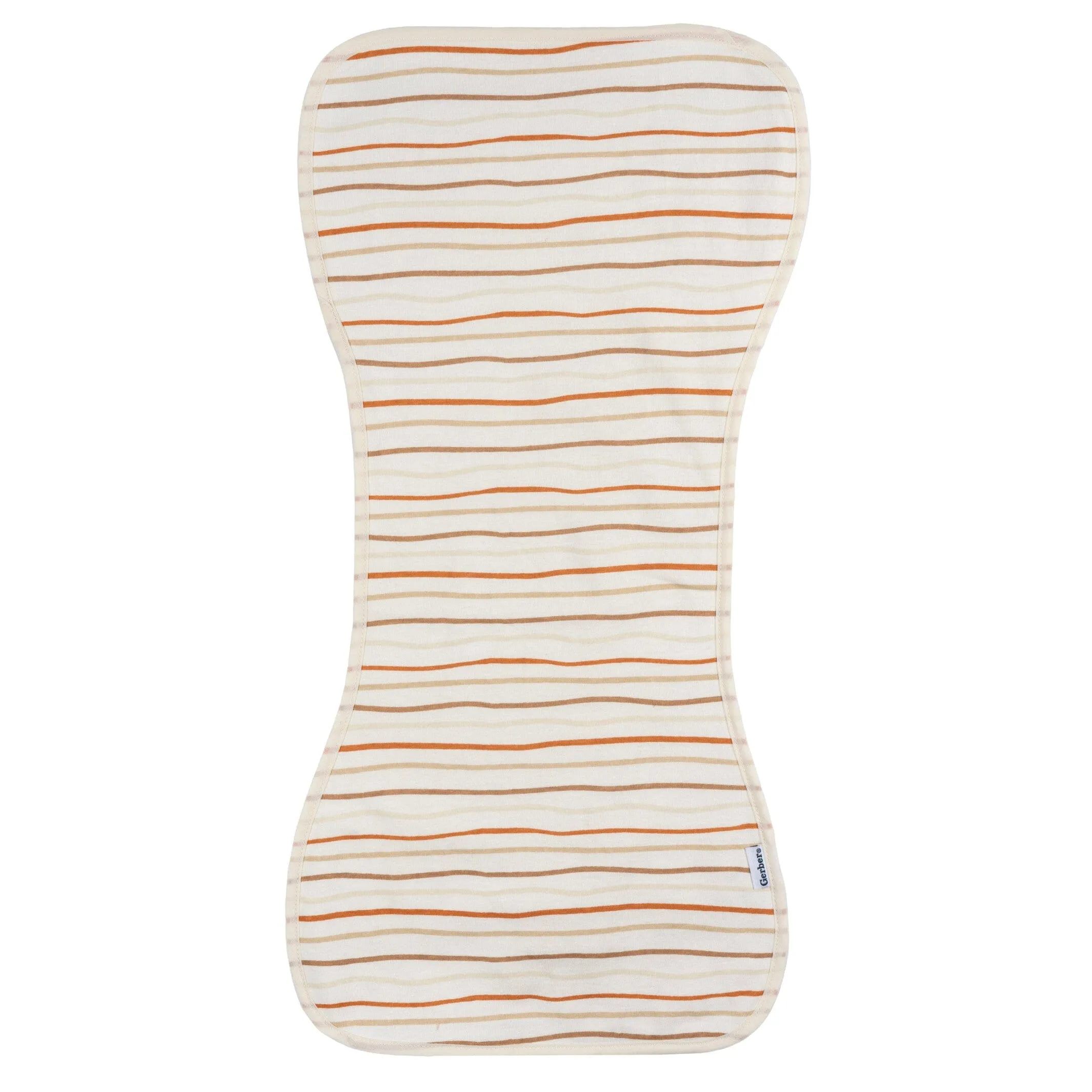 5-Pack Baby Neutral Rust Suns & Rainbows Jersey Burp Cloths