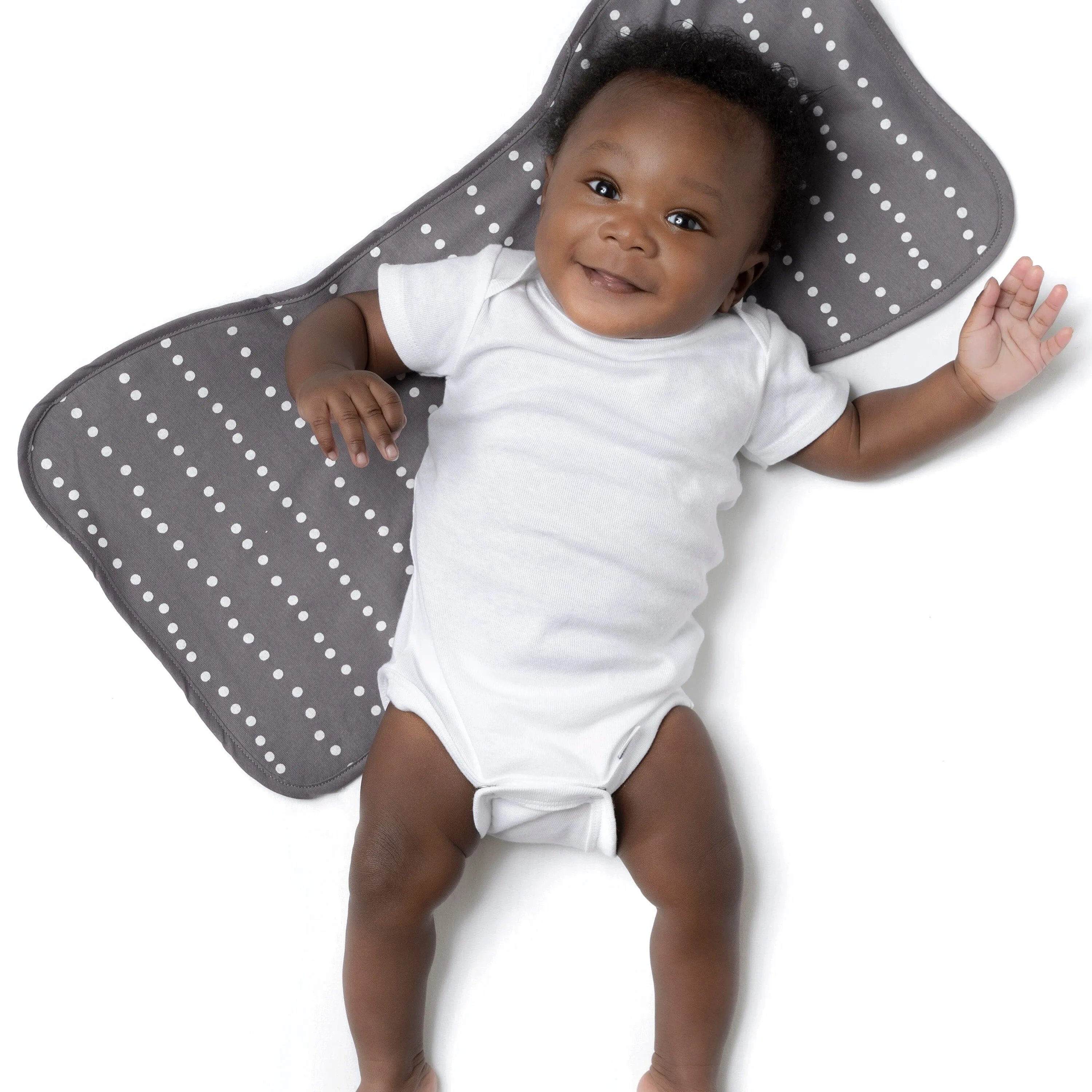 5-Pack Baby Neutral Stars & Moons Jersey Burp Cloths