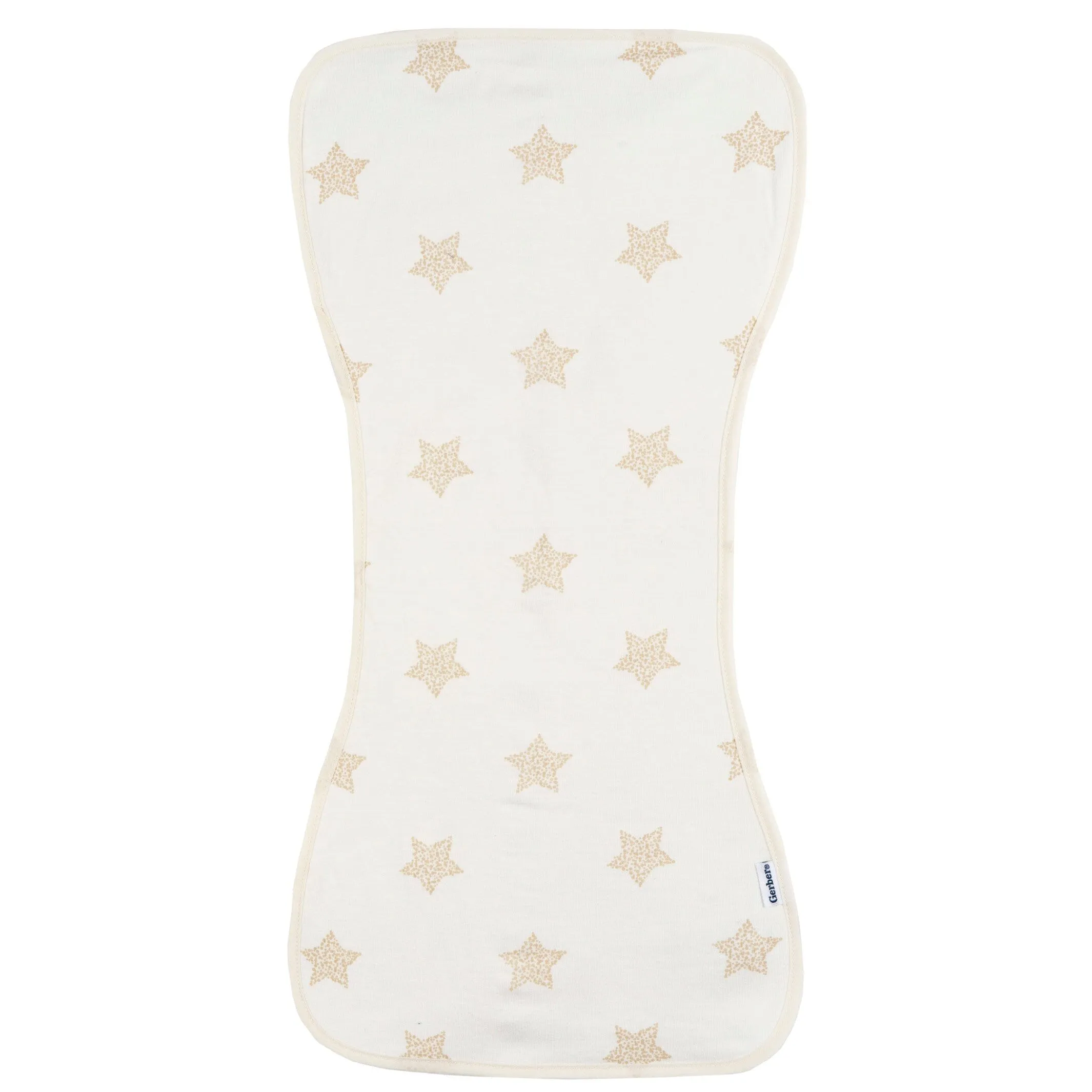 5-Pack Baby Neutral Stars & Moons Jersey Burp Cloths