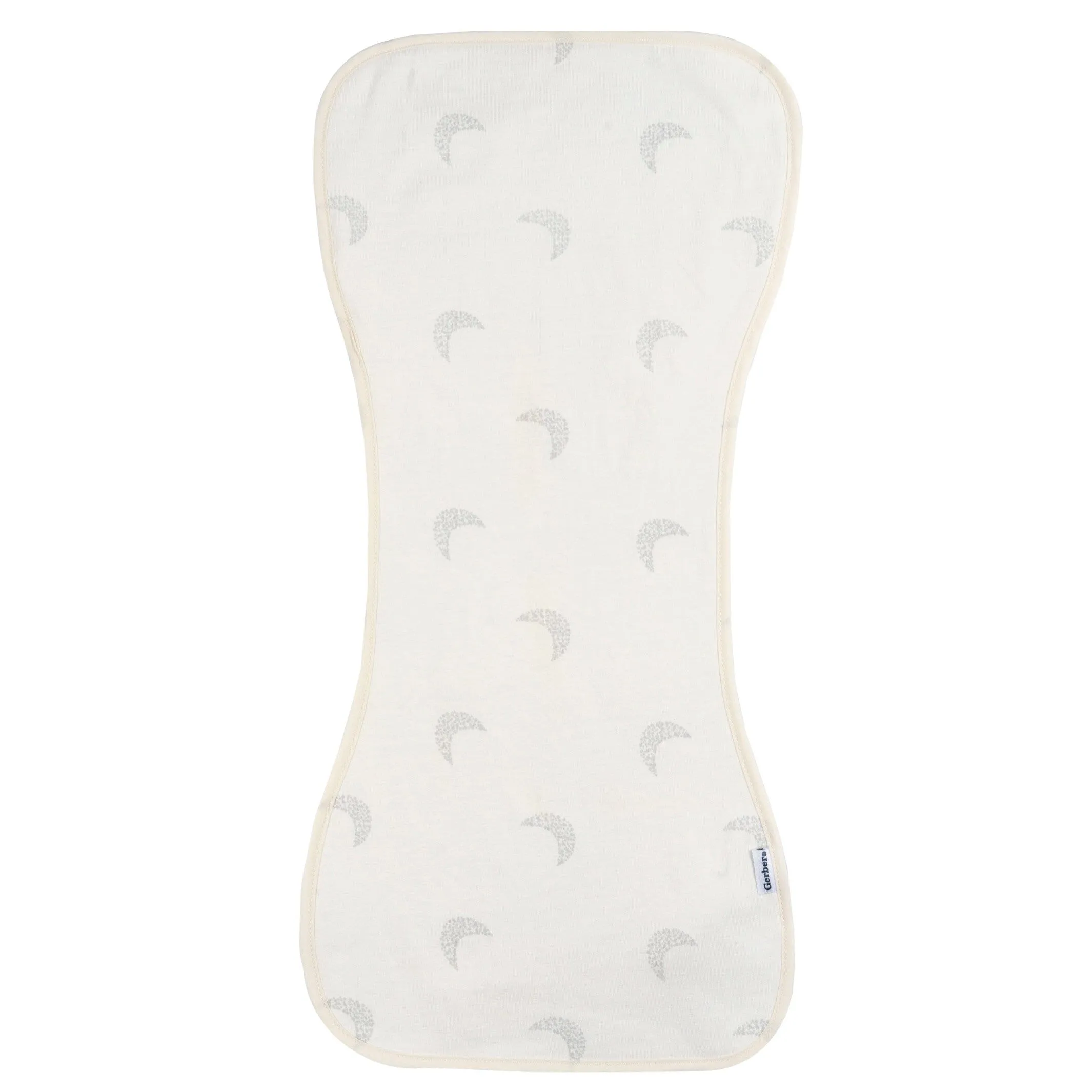 5-Pack Baby Neutral Stars & Moons Jersey Burp Cloths