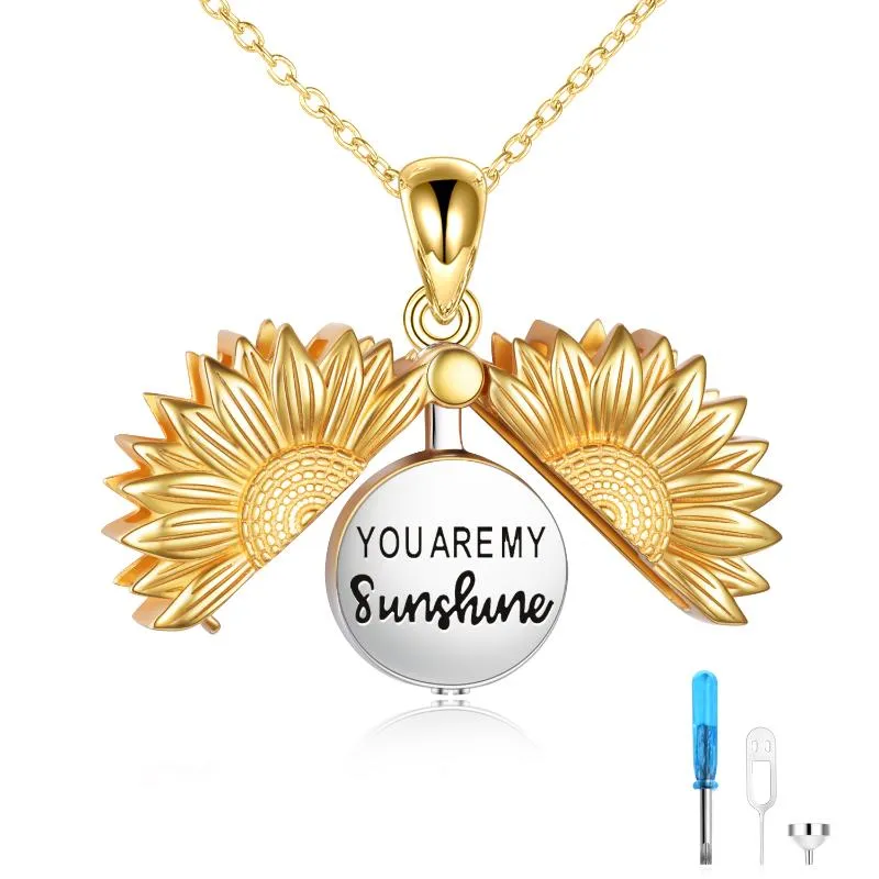 925 Silver You Are My Sunshine Pendant Necklace for Women Girls