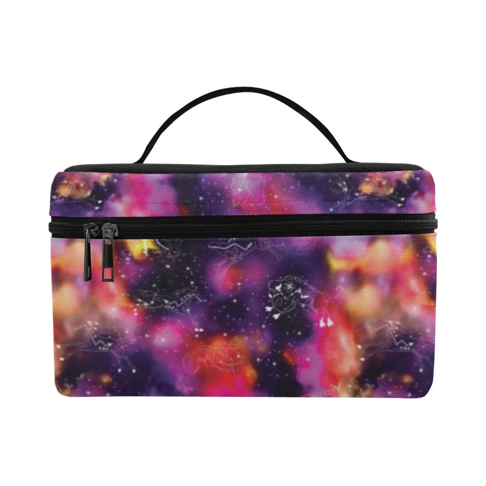 Animal Ancestors 9 Cosmic Swirl Purple and Red Cosmetic Bag/Large