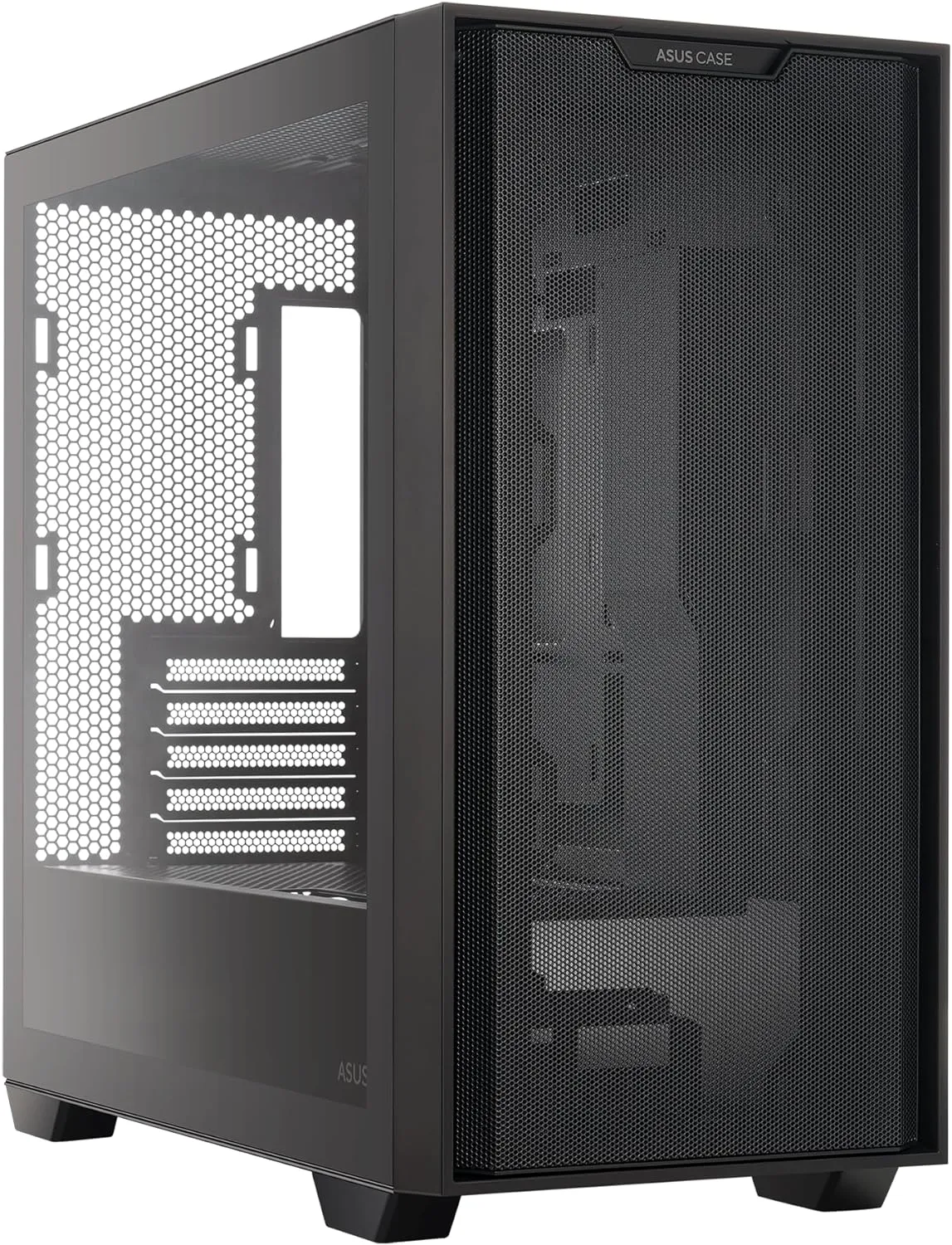 ASUS A21 Tempered Glass Side Panel Micro ATX (mATX) Gaming PC Casing | No Case Fans Included
