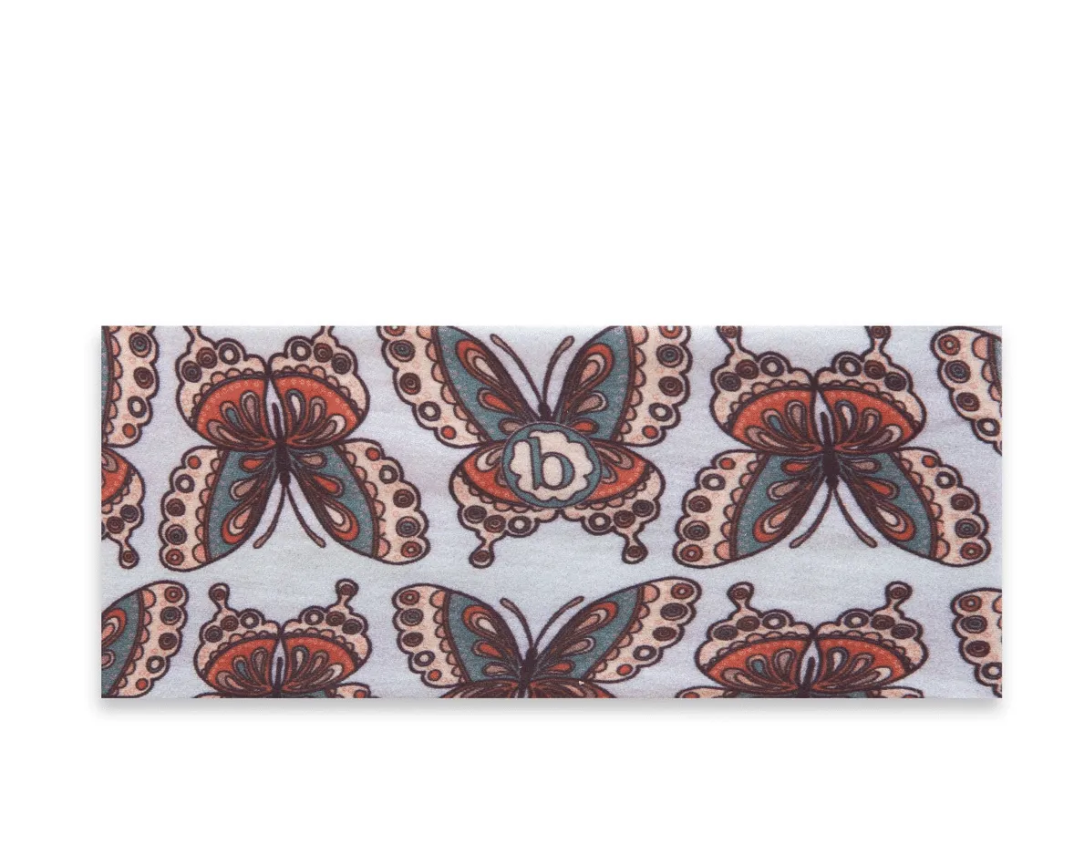 Baby Bling Bows PRINTED KNOT--Vintage Butterfly