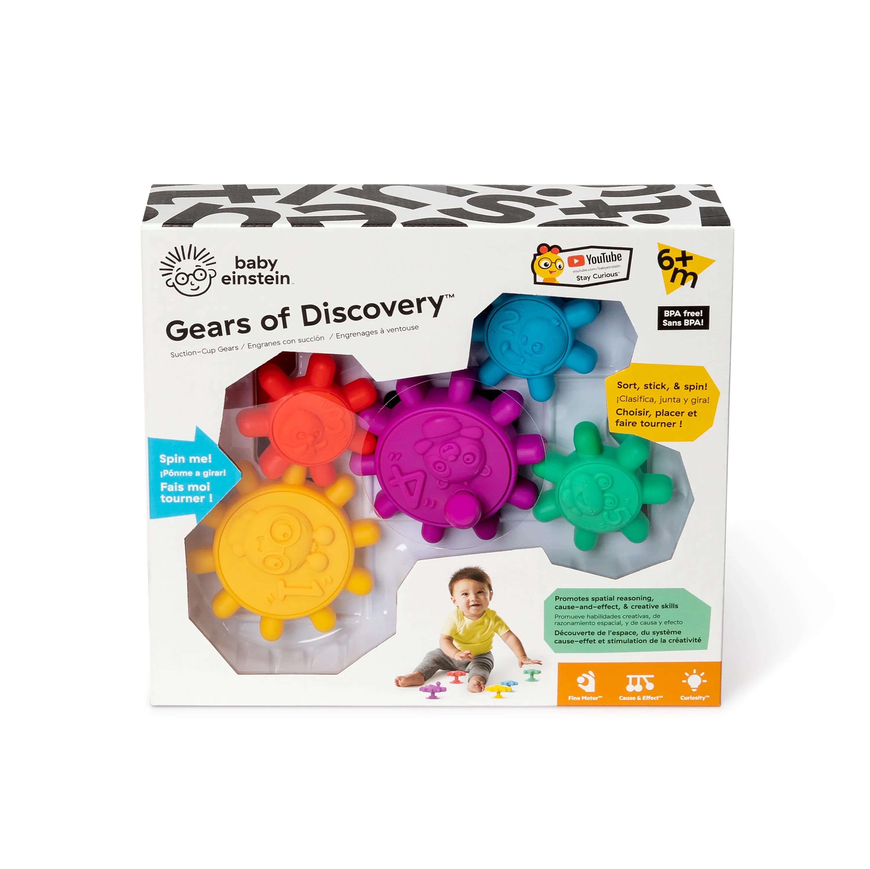 BABY EINSTEIN GEARS OF DISCOVERY SUCTION
