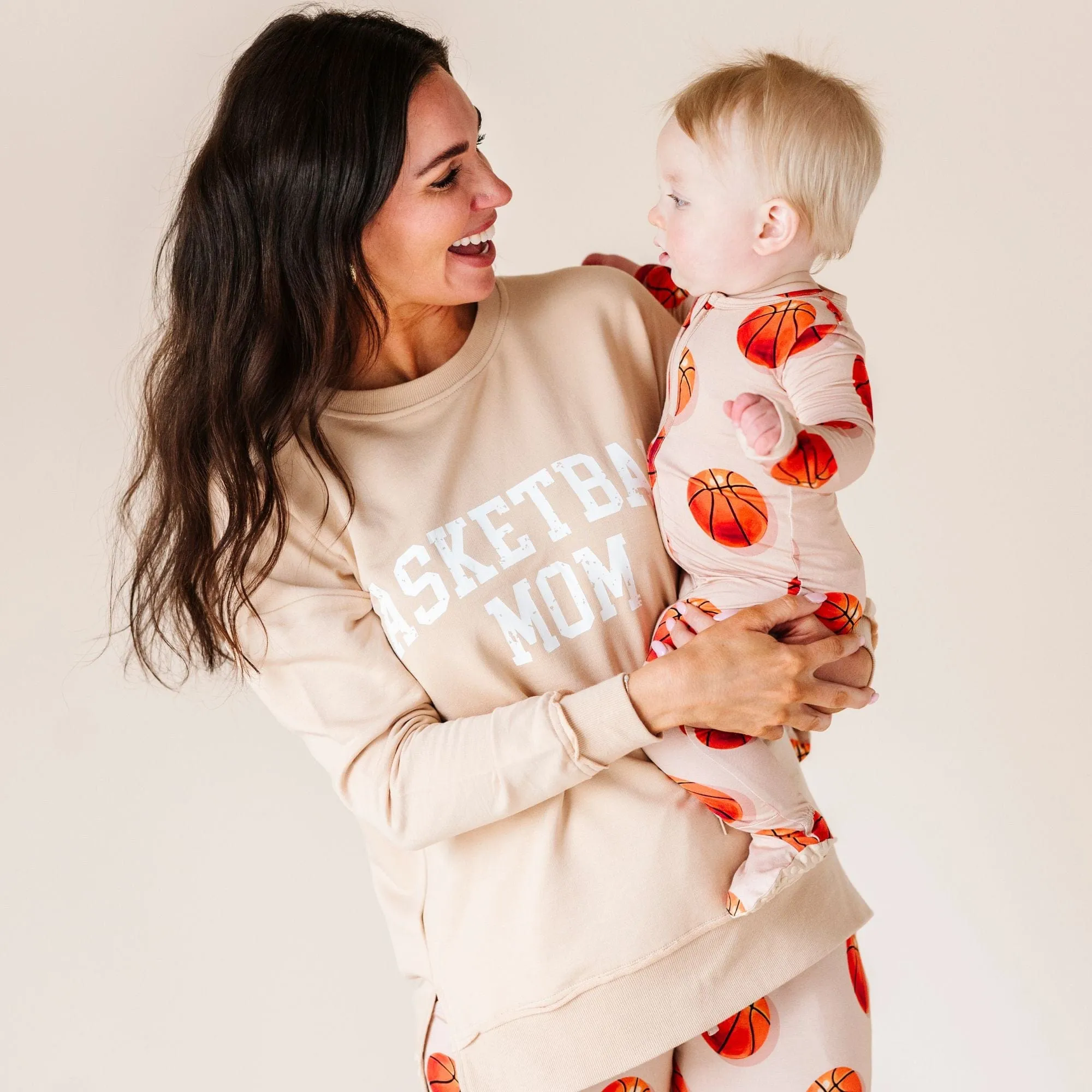 Basketball Mom Crew Neck Sweatshirt