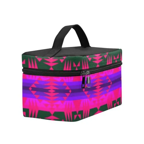 Between the Mountains Deep Lake Sunset Cosmetic Bag/Large