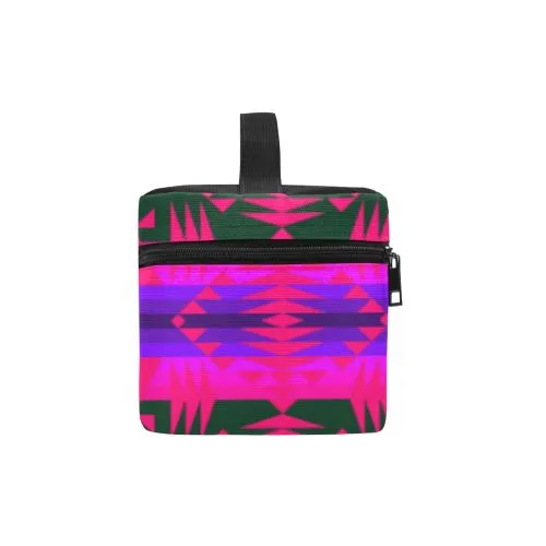 Between the Mountains Deep Lake Sunset Cosmetic Bag/Large