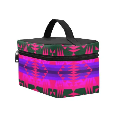 Between the Mountains Deep Lake Sunset Cosmetic Bag/Large