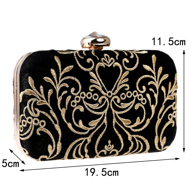 Black & Gold Clutch Bag