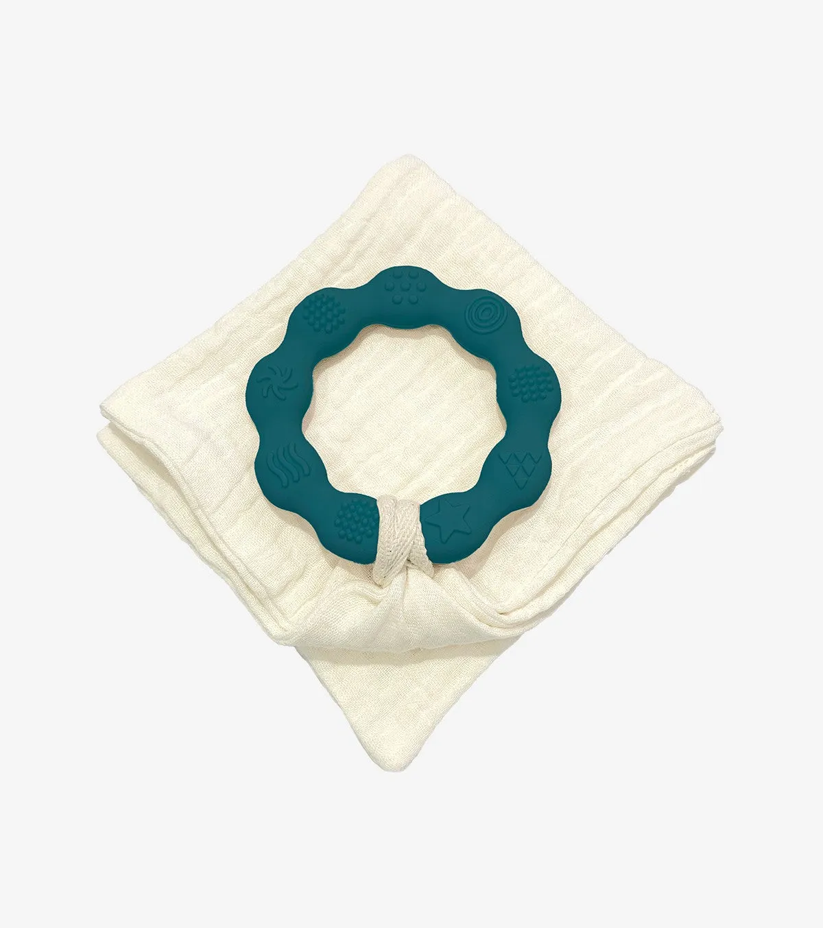 Blue Duck Teething Ring And Diaper