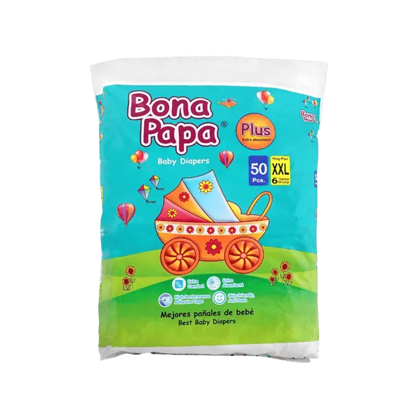 BONA PAPA PLUS BABY DIAPERS XXL (16KG PLUS) 50PCS