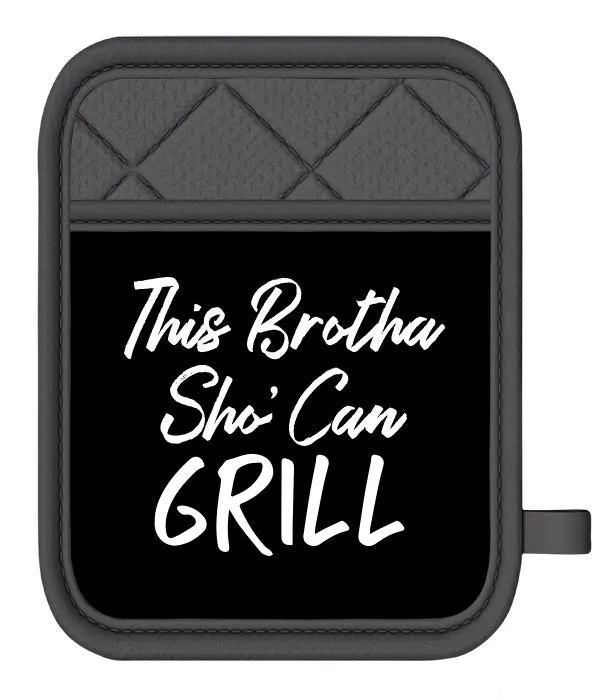 Brother Sho' Can Grill Oven Mitt/Pot Holder Set