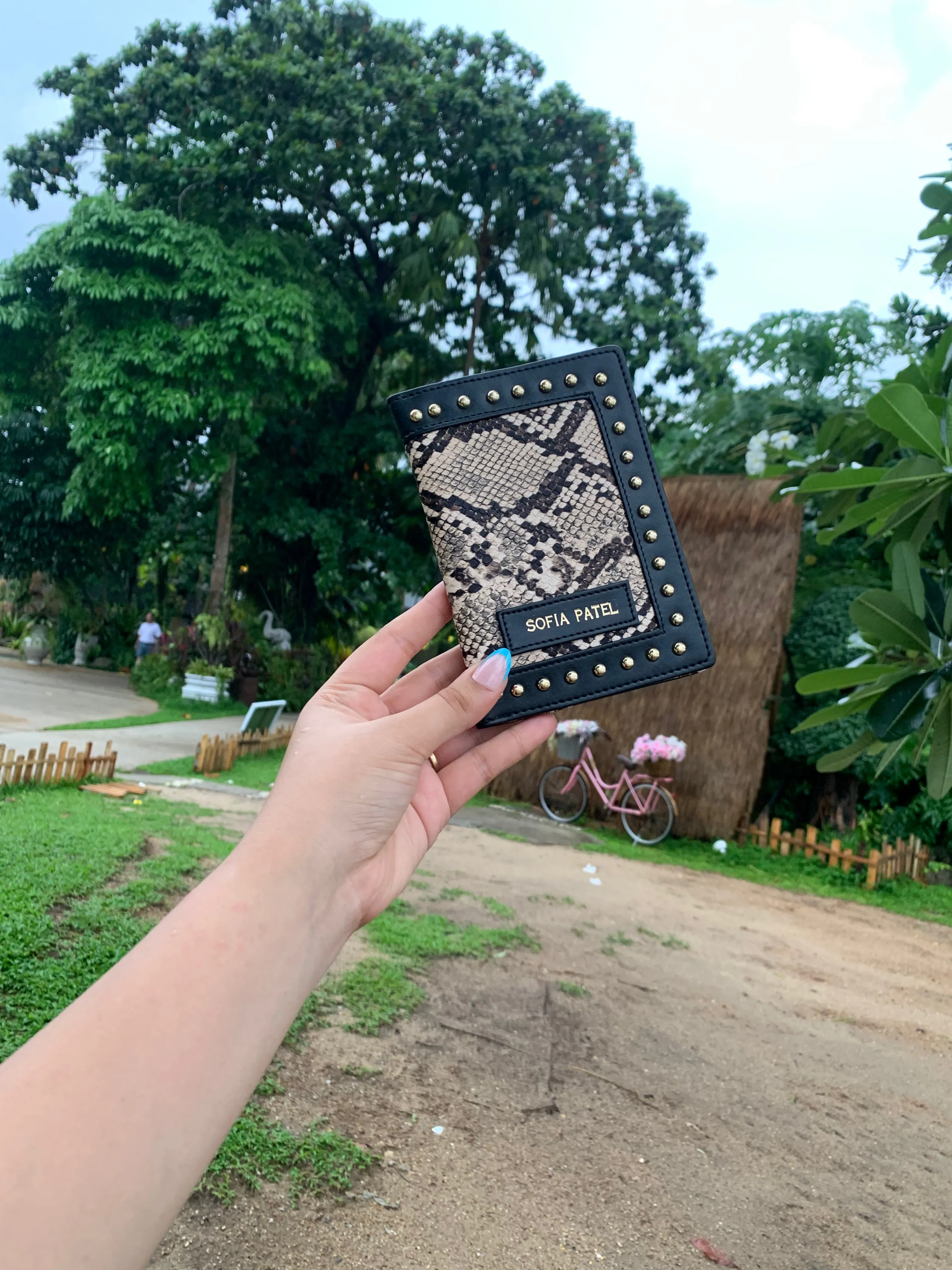 Brown & Biege Animal Print Passport Cover