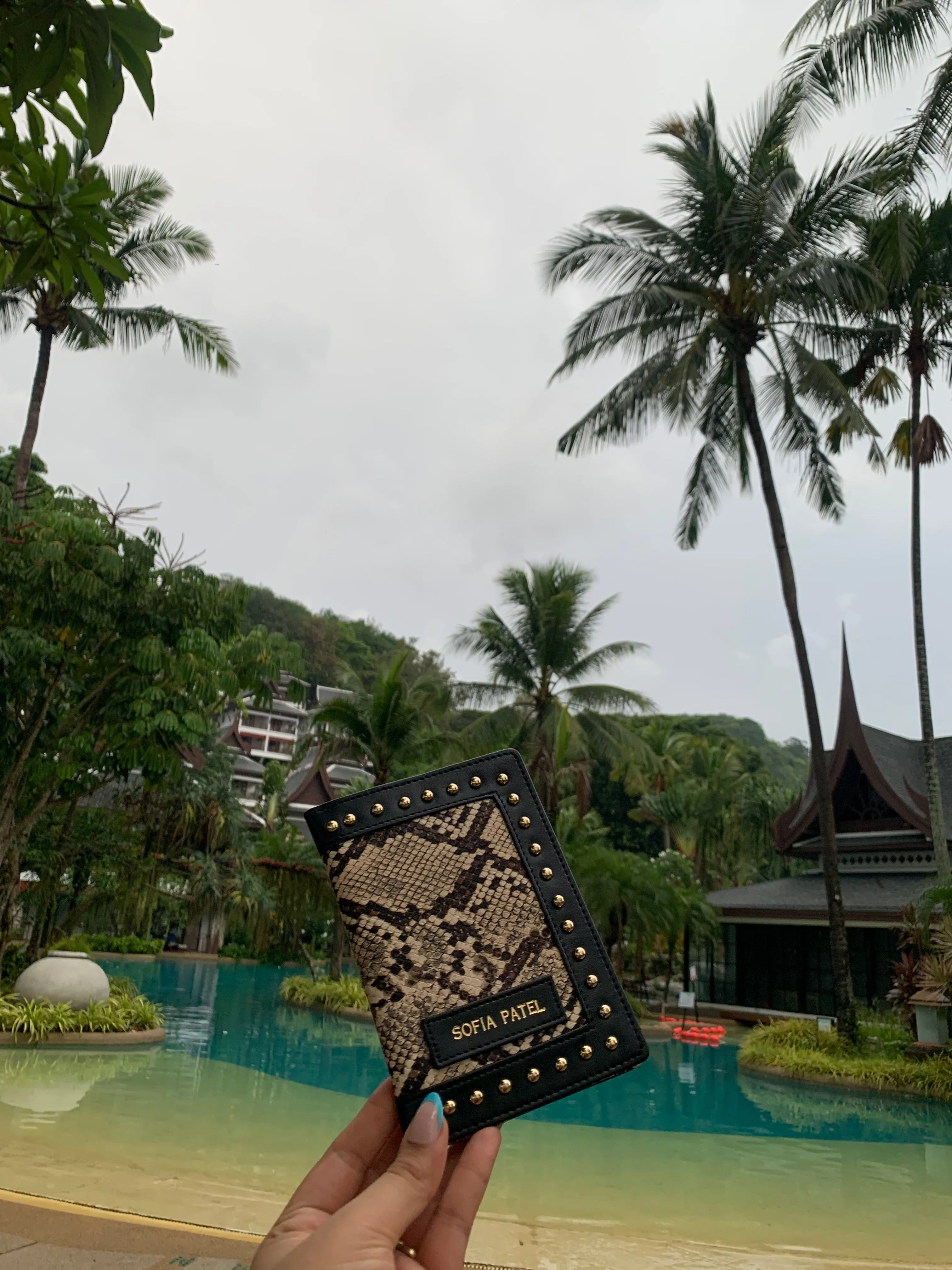 Brown & Biege Animal Print Passport Cover