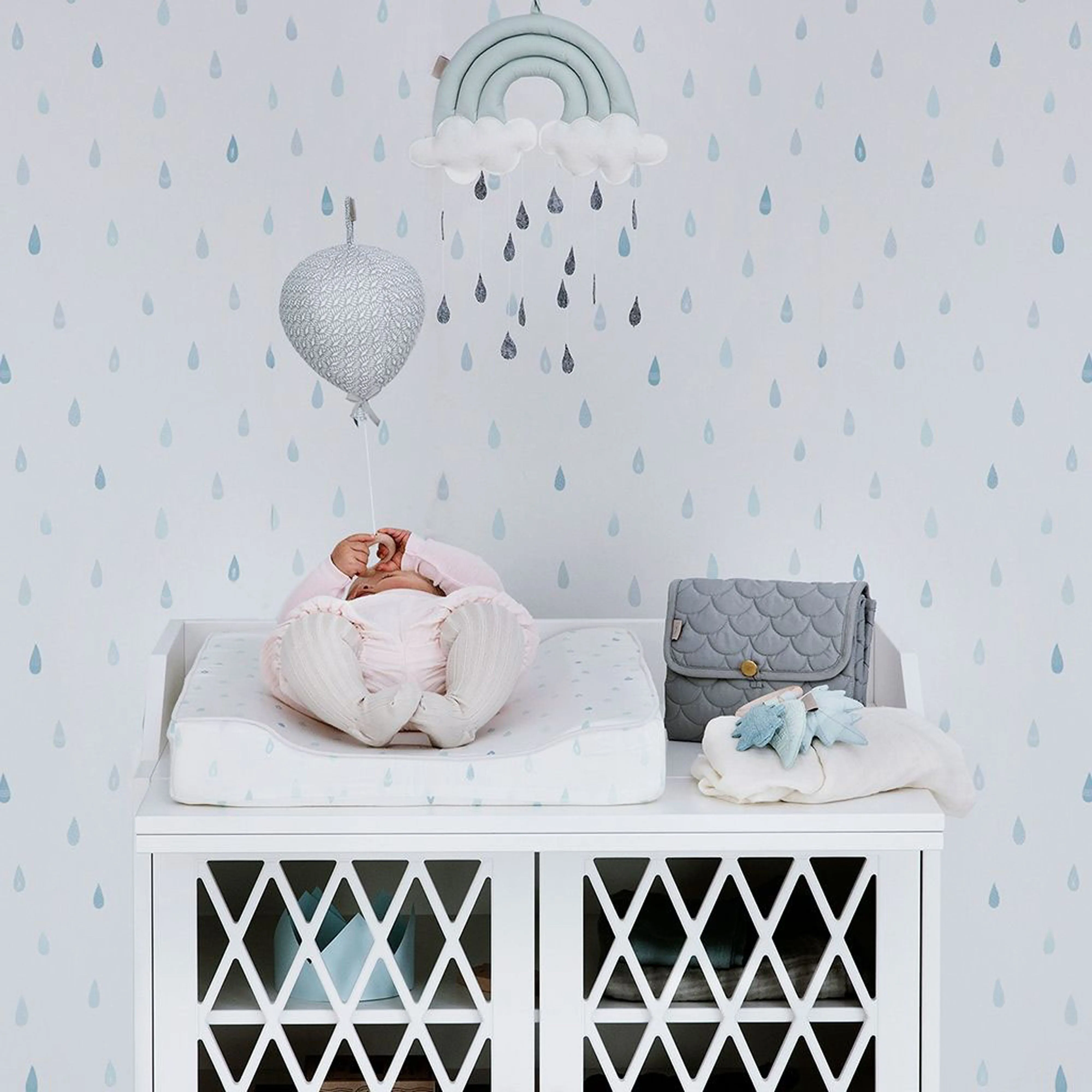 Cam Cam Copenhagen Changing Mat Quilted Charcoal