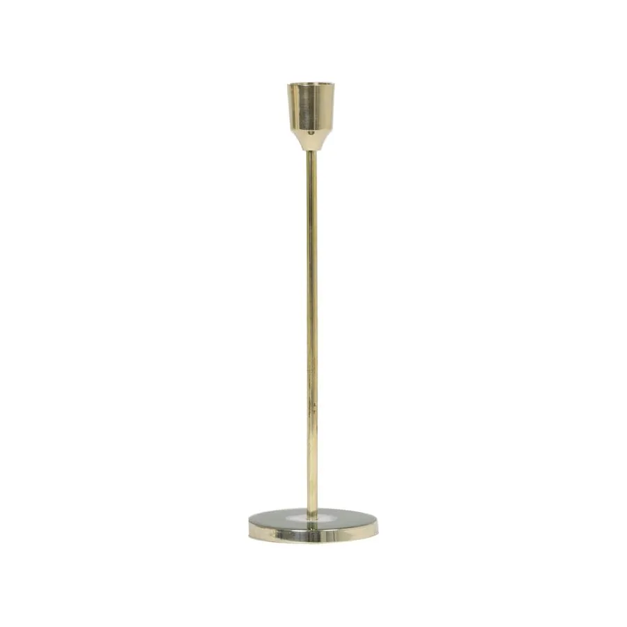 CANDLE HOLDER Ø7,5X25,5 CM SERLA GREEN-GOLD