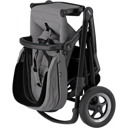 Chariot Smooth Thule, Gray Melange/Black