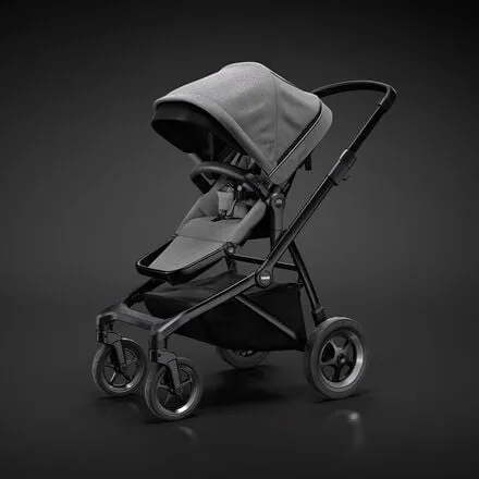 Chariot Smooth Thule, Gray Melange/Black