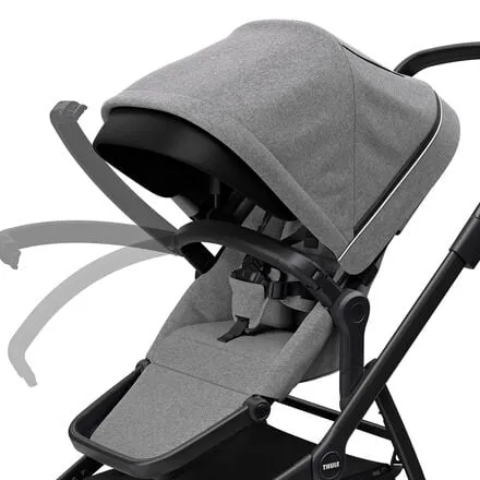 Chariot Smooth Thule, Gray Melange/Black
