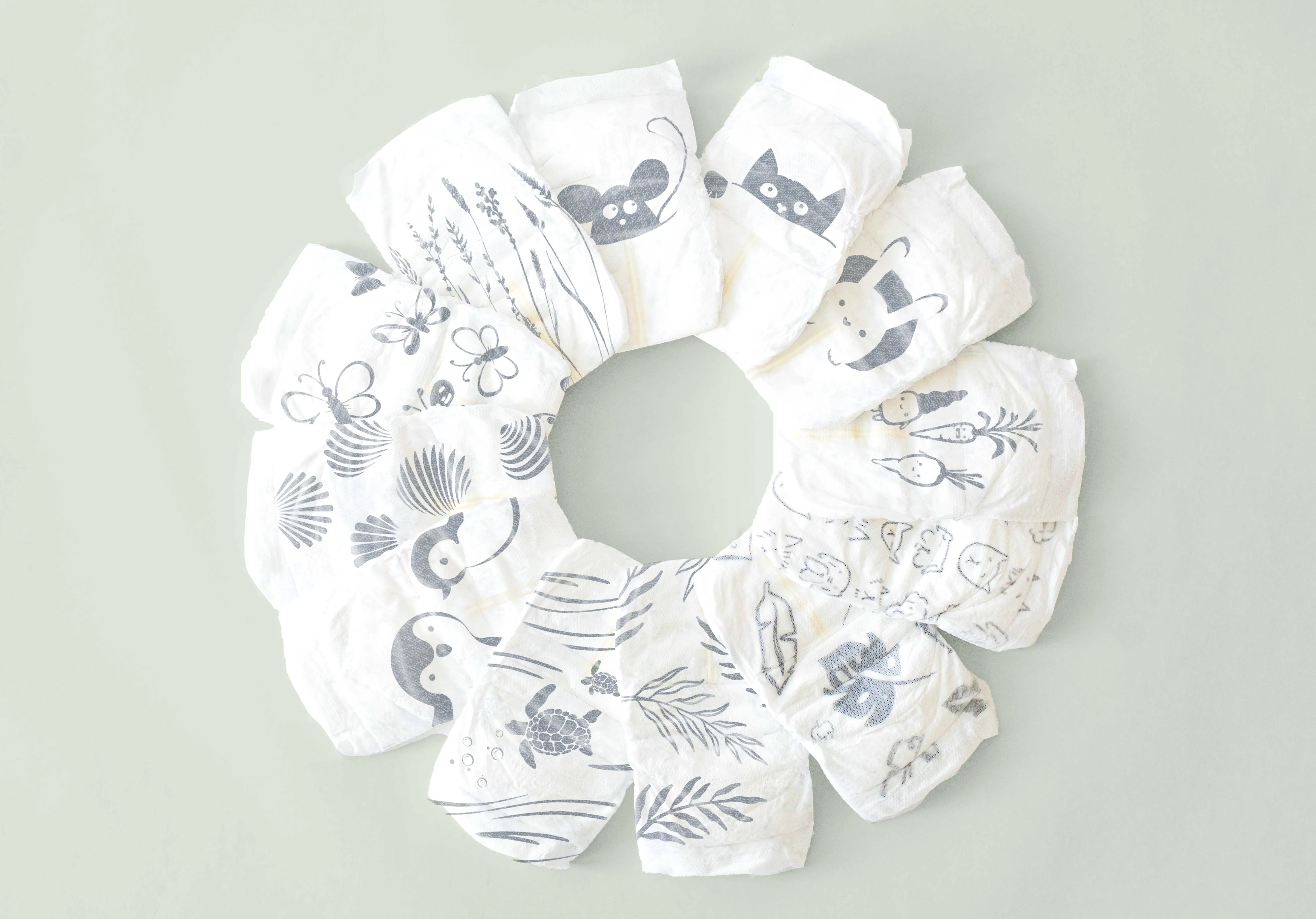 Clear Dry™ Natural Disposable Diapers (Size 1)