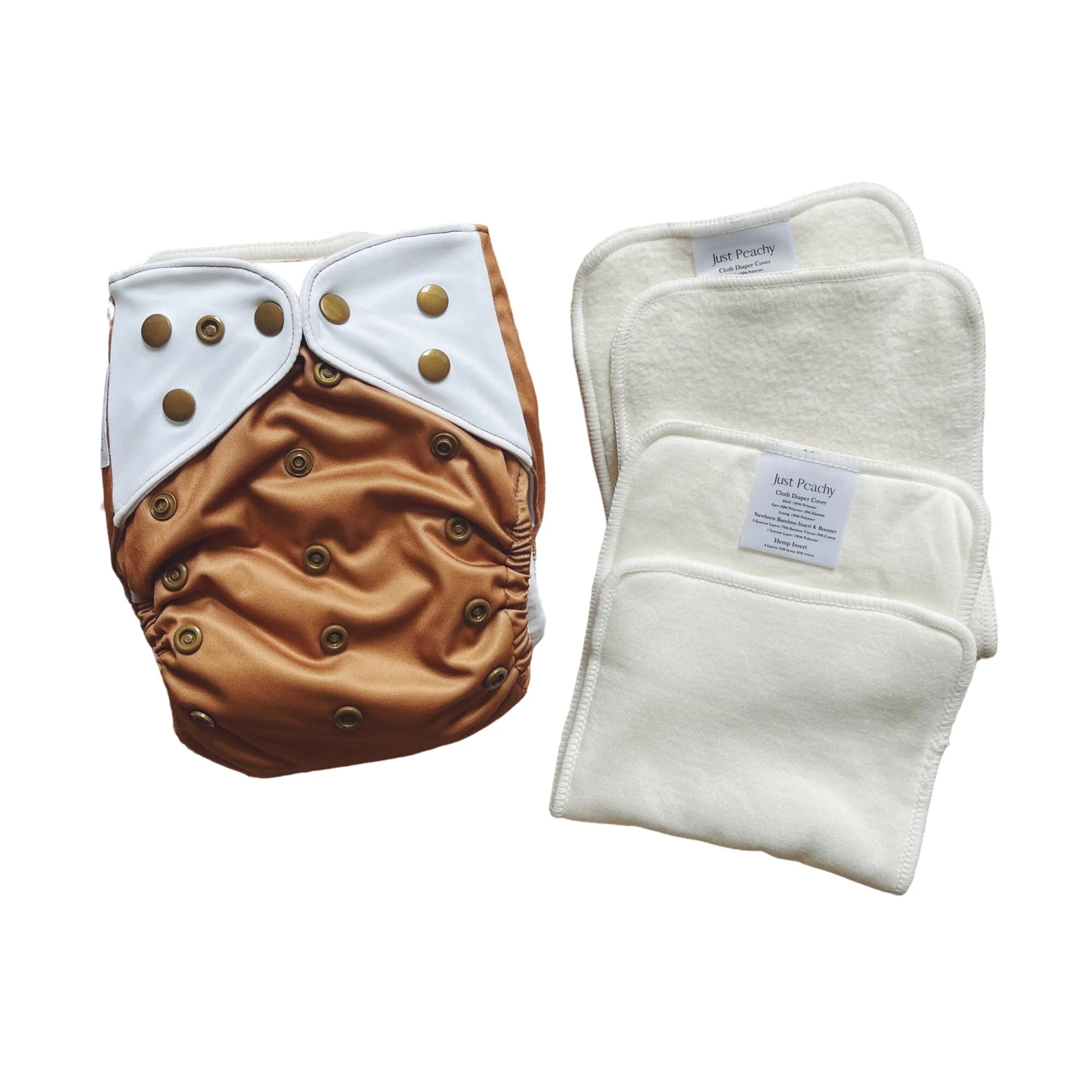 Cloth Diapers - Nature Collection - Single Diaper Set   Inserts