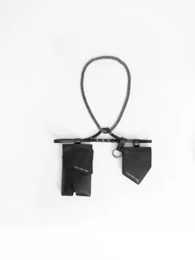 Corset Multi-Pouch Bag in Black