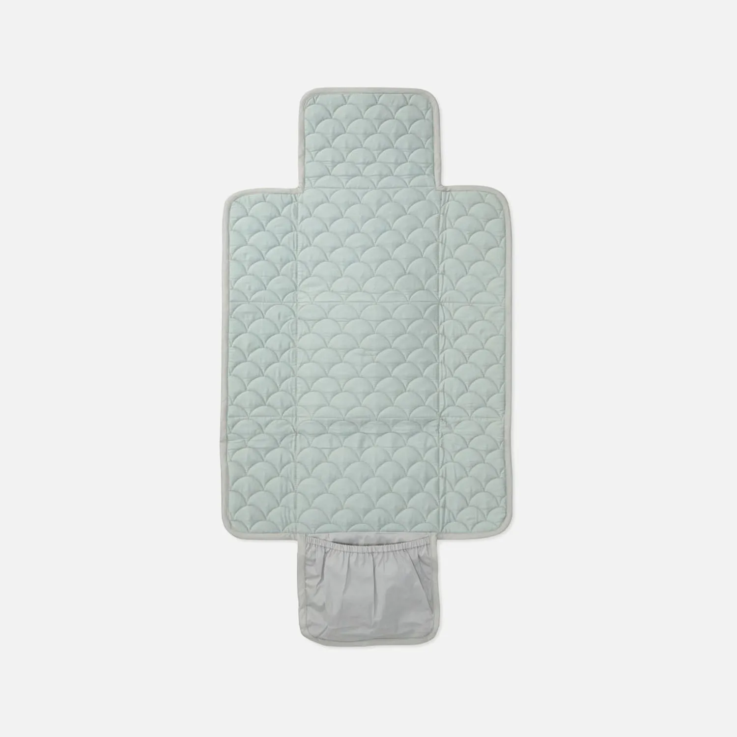 Cotton Quilted Changing Mat - Grey