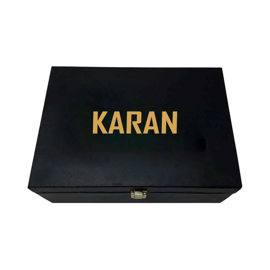 Custom Gift Boxes with Name Vegan Leather Box for Men Women - Add Name