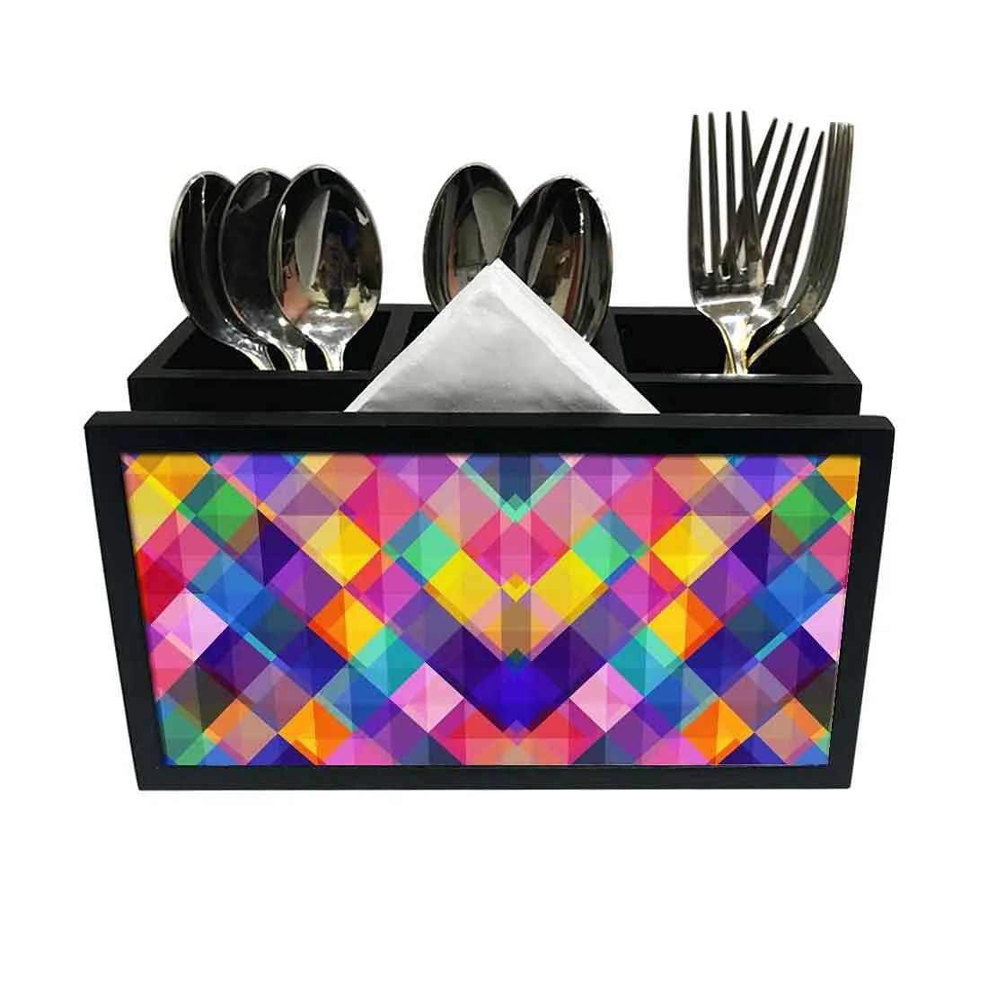 Cutlery Tissue Holder Napkin Stand -  Colorful Boxes