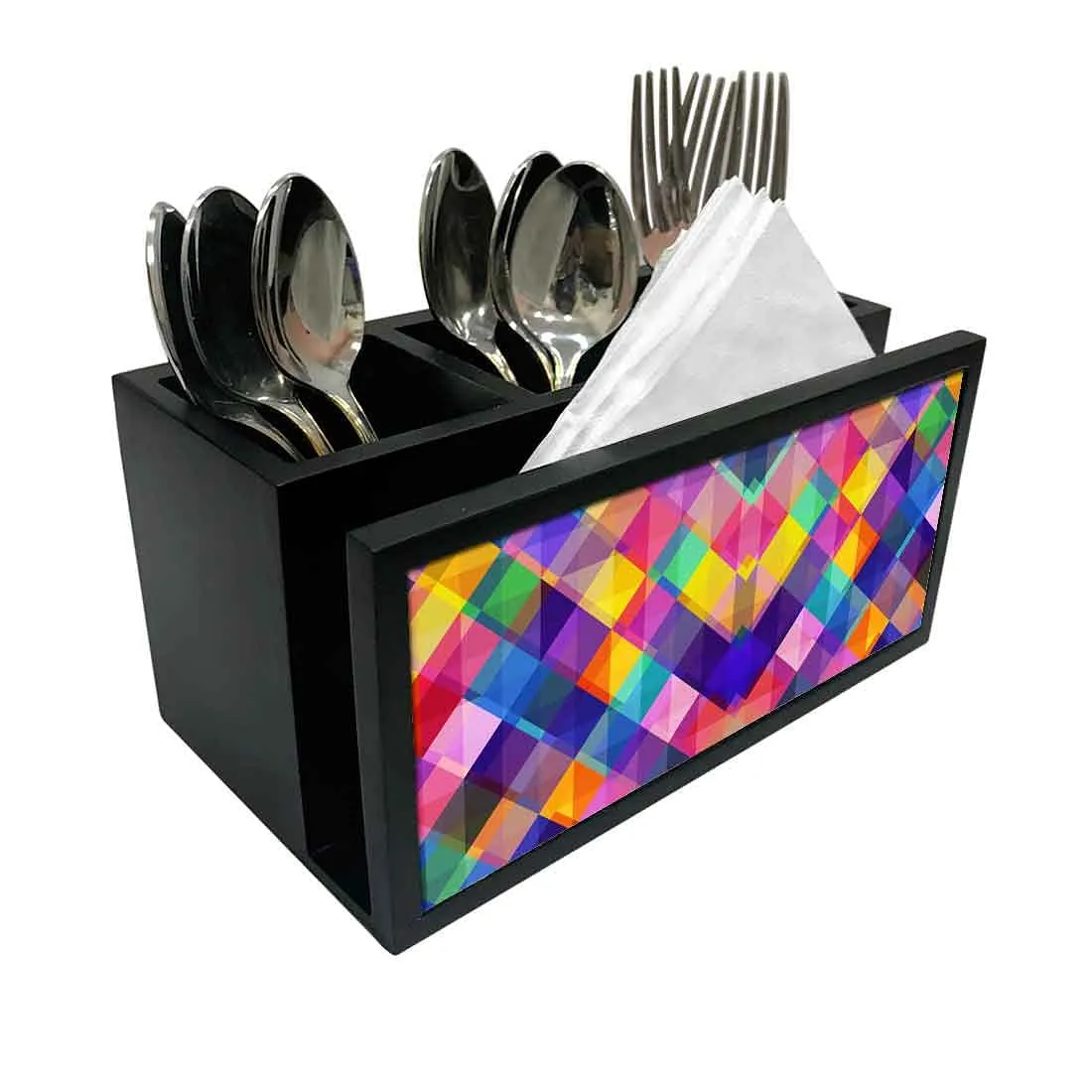 Cutlery Tissue Holder Napkin Stand -  Colorful Boxes