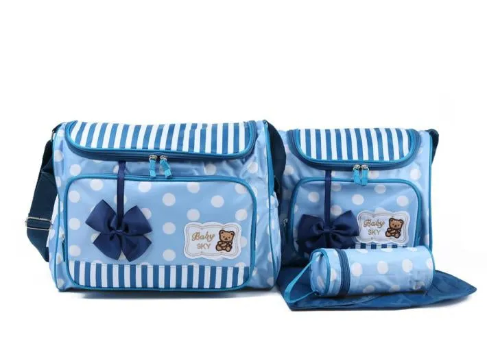 DB3-Baby Sky Diaper Bag 4 Pcs Set