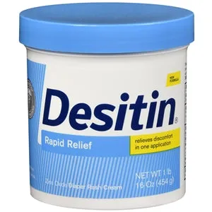 Desitin Rapid Relief Cream Large Jar 16 oz