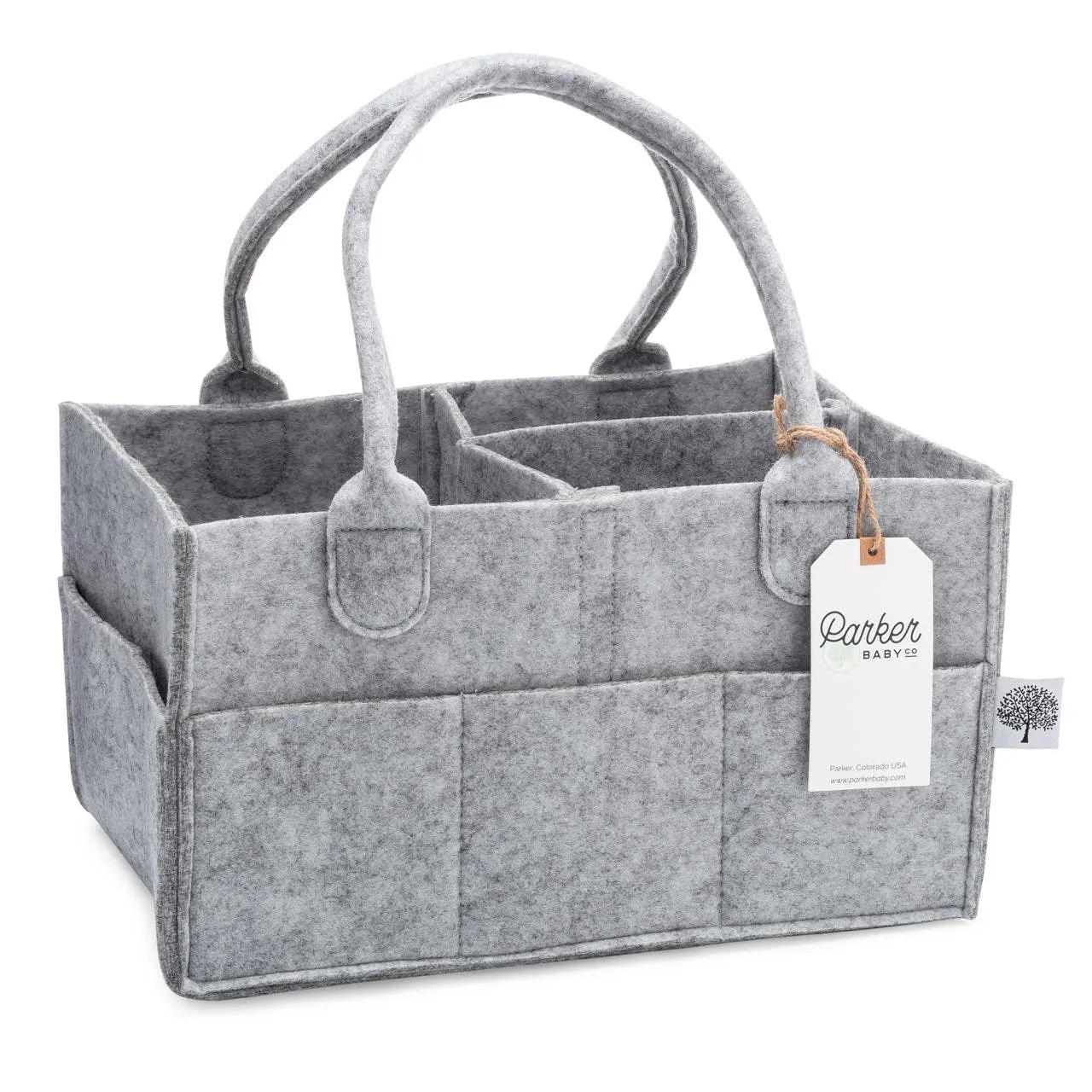 Diaper Caddy in Gray
