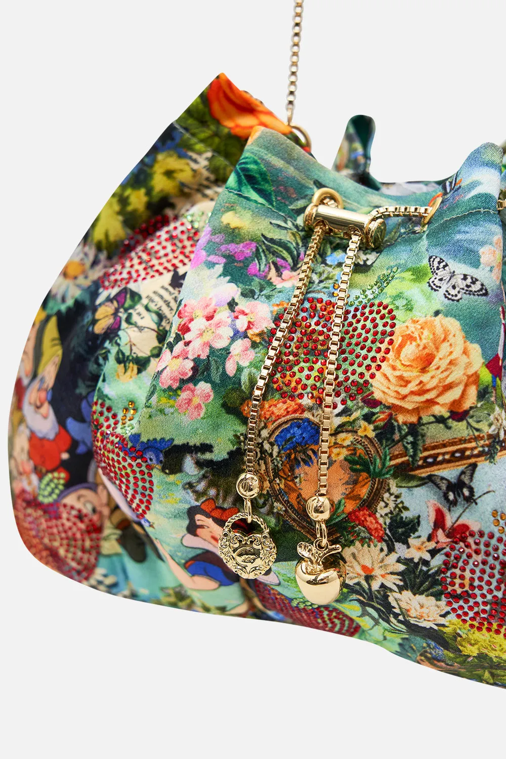 DRAWSTRING POUCH WITH CHAIN STRAP THE KINDEST ONE OF ALL