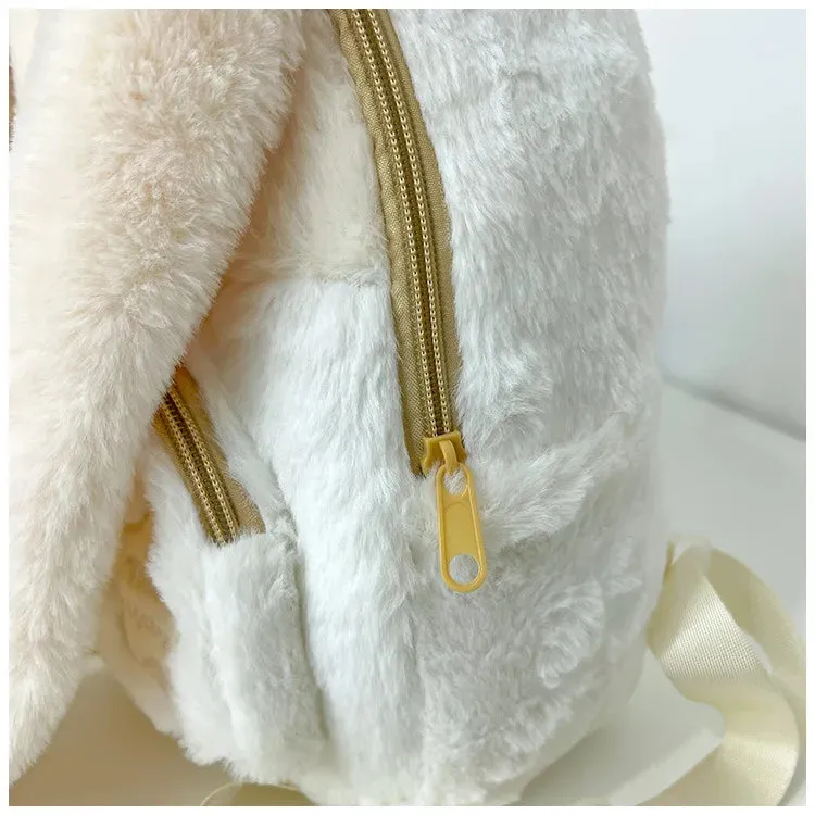 Floppy Bunny Ear Plush Book Bag