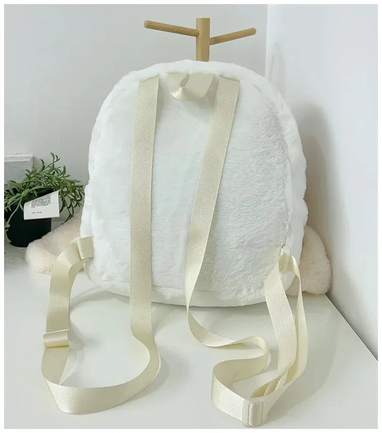 Floppy Bunny Ear Plush Book Bag