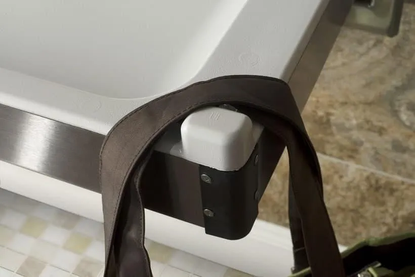 Foundations Horizontal Clad Stainless Steel Commercial Baby Changing Station - Surface Mount