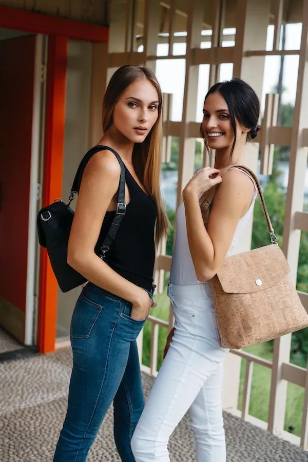 Gemma Vegan Backpack | Natural Cork