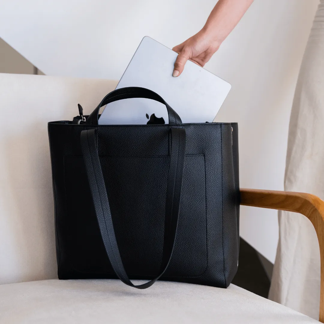 Ida Tote   Organiser (Vegan) Black