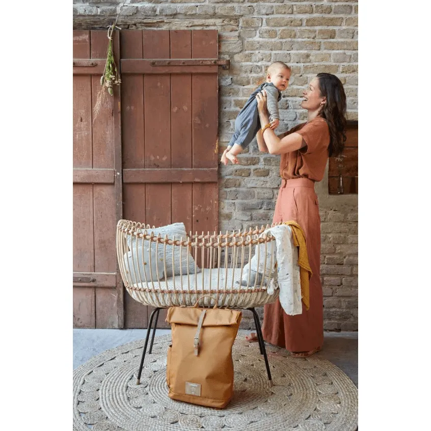 Lassig Rolltop Diaper Backpack- Curry