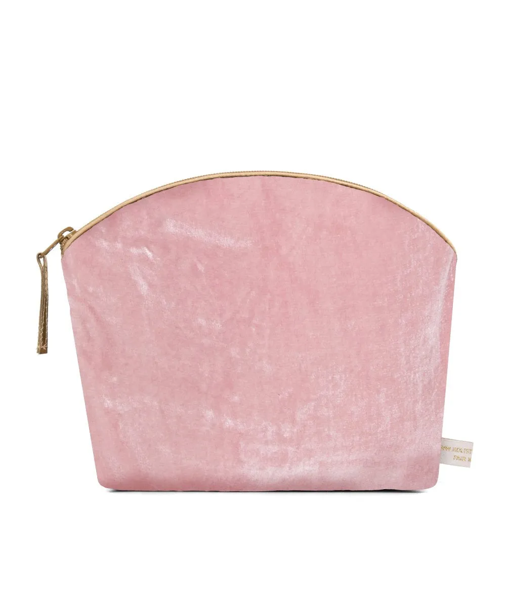 Lavender Make Up Bag - Rose Silk Velvet