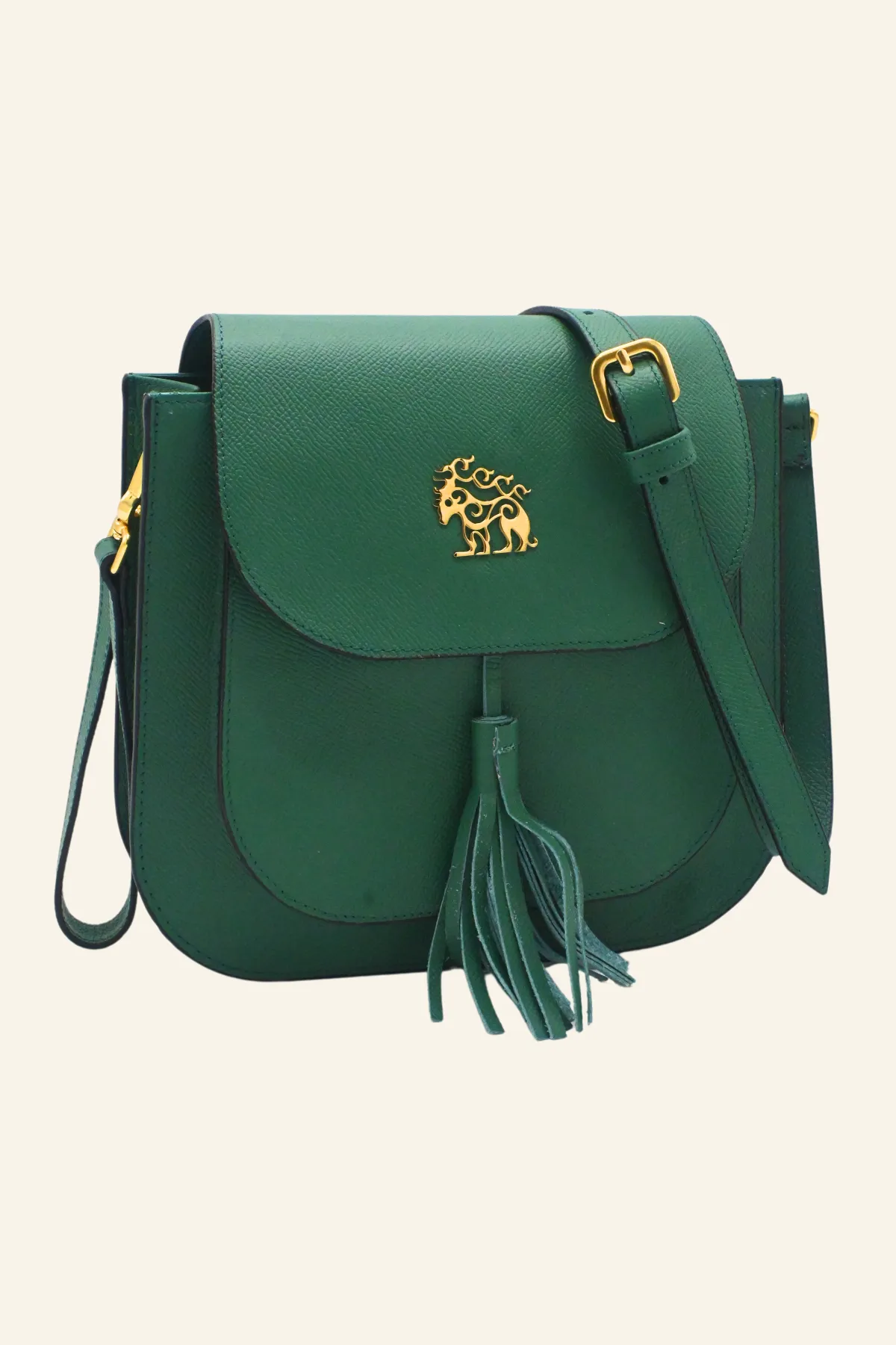 Leather Crossbody Bag with Detachable Strap
