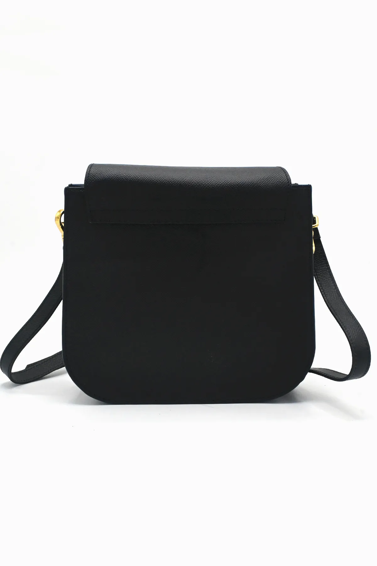 Leather Crossbody Bag with Detachable Strap