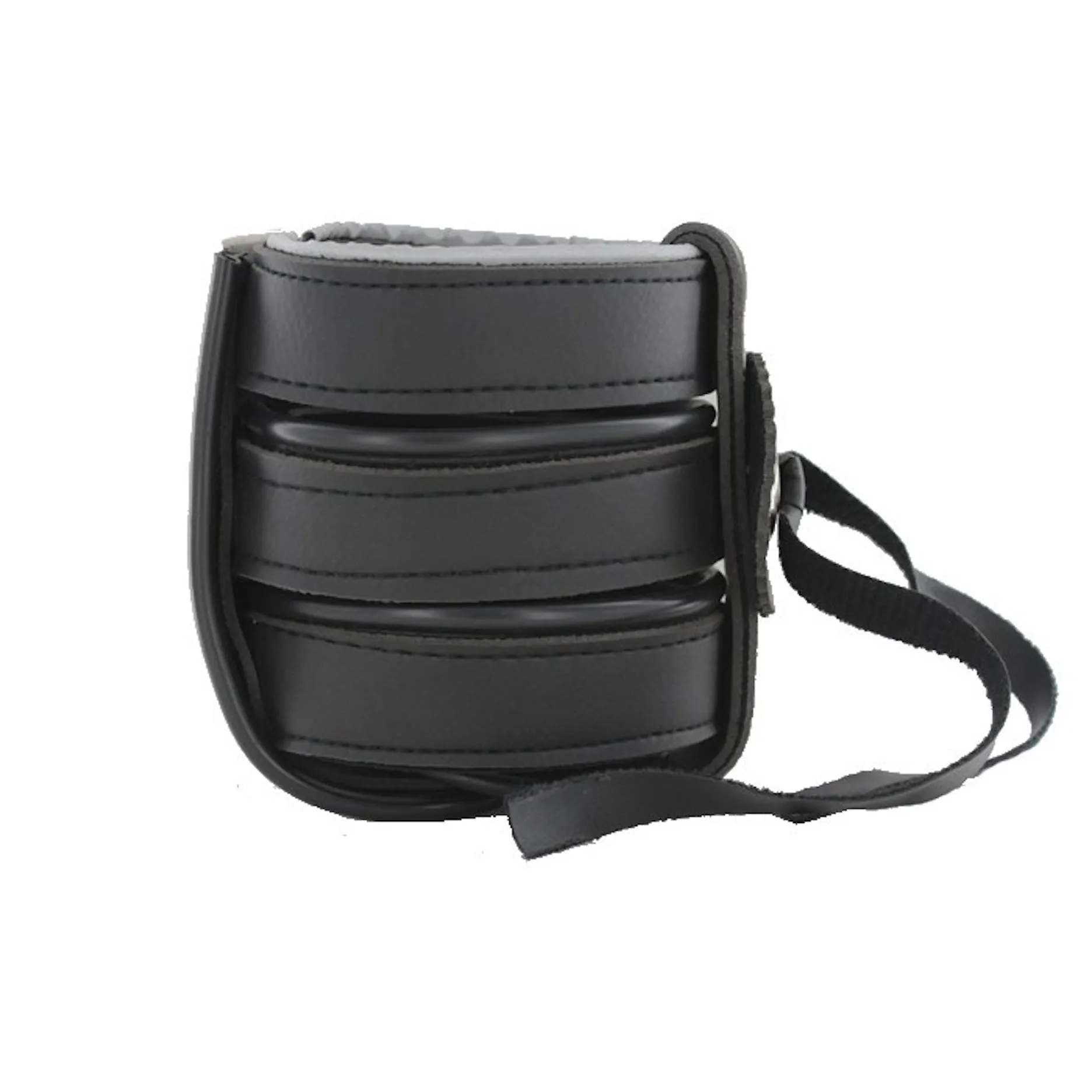 Leather Motorcycle Cup Holder With Concho