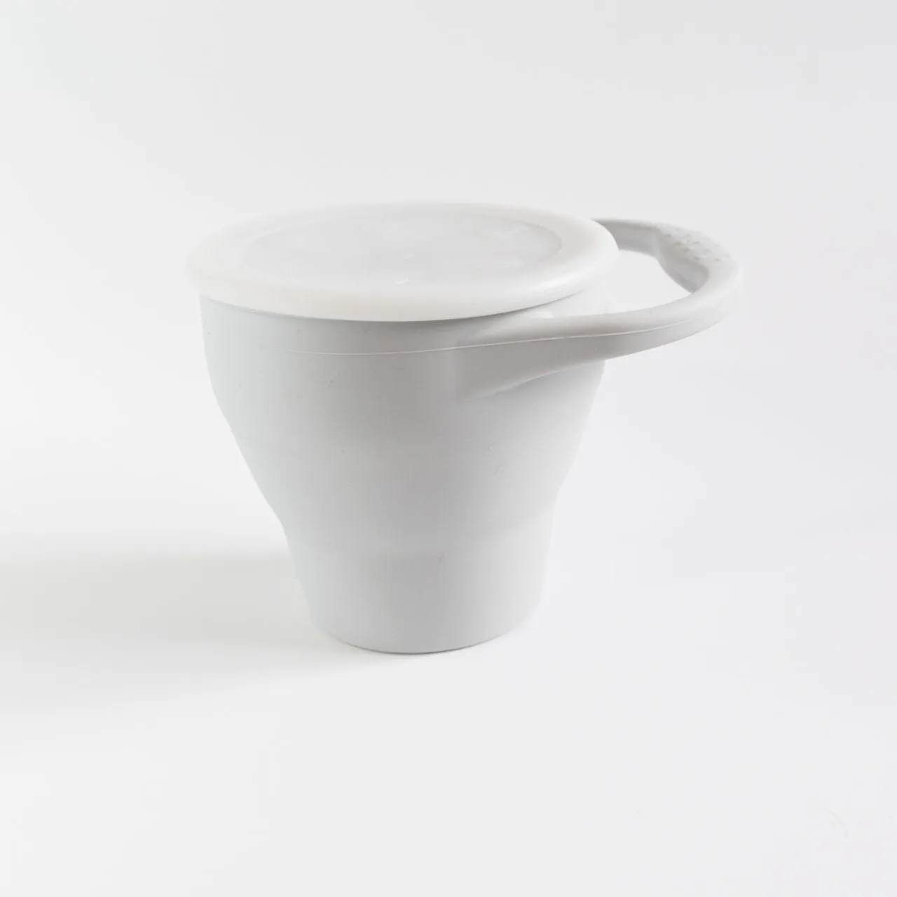 Light Grey Collapsible Snack Cup