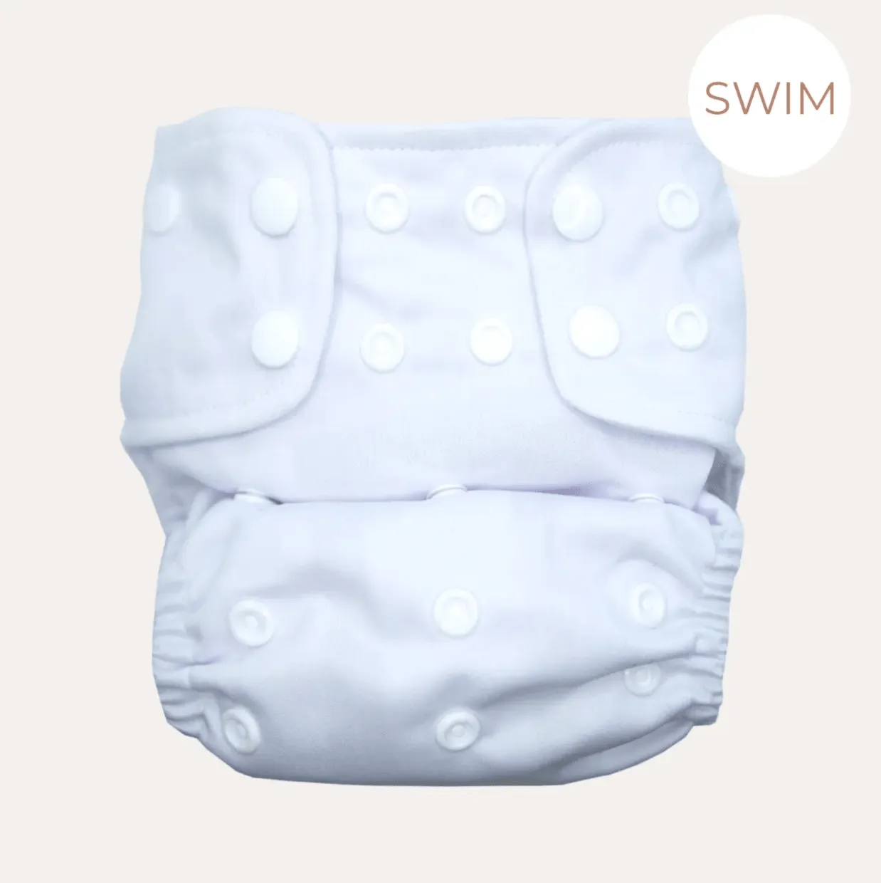 Lighthouse Cloth Swim Diaper | Star Bright White