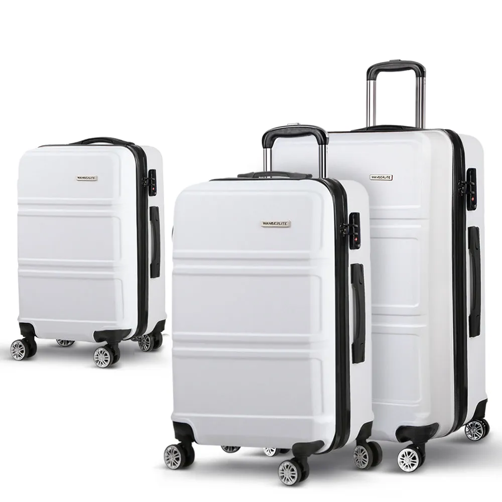 Lightweight 3pc Hard-Shell Luggage Set | TSA Lock | Wanderlite