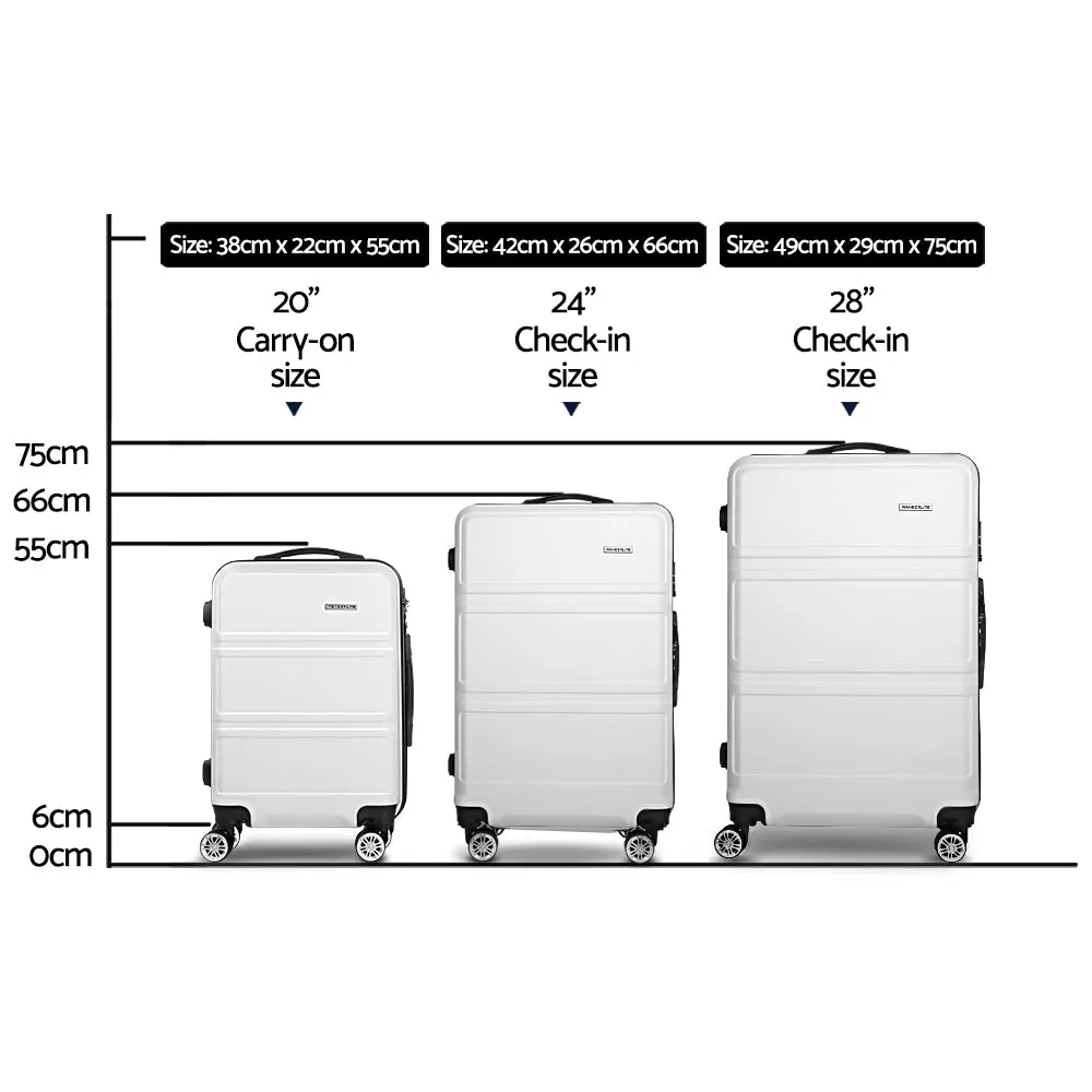 Lightweight 3pc Hard-Shell Luggage Set | TSA Lock | Wanderlite