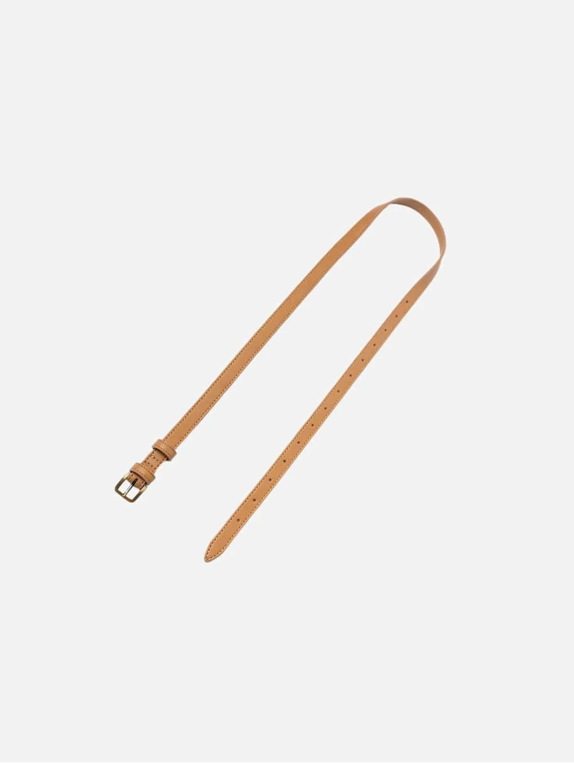 Long Apple Leather Vegan Belt Bag Strap | Cognac
